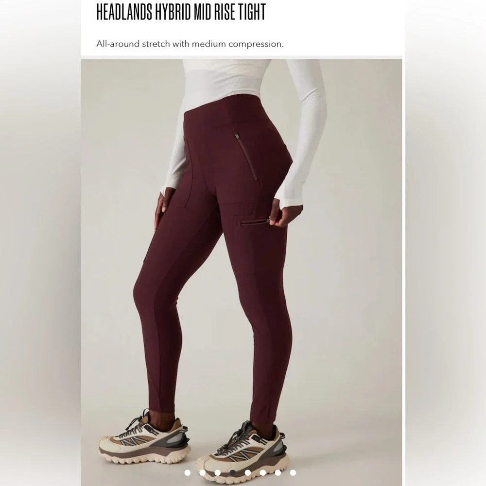 NEW WITHOUT TAGS ATHLETA HEADLANDS HYBRID MID RISE TIGHT. - Picture 5 of 11